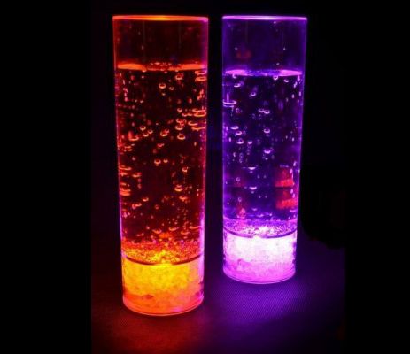 4 verres lumineux à LED - Long Drink