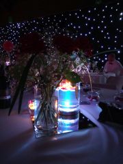 Eclairage et décoration de tables