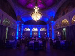 Décoration lumineuse au Montreux Palace